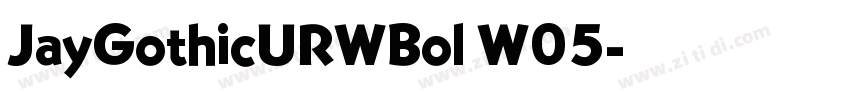 JayGothicURWBol W05字体转换